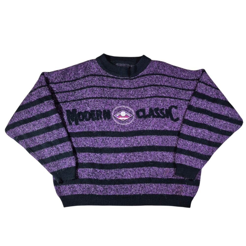 (XL) Vintage IOU Modern Classic Knit Sweater
